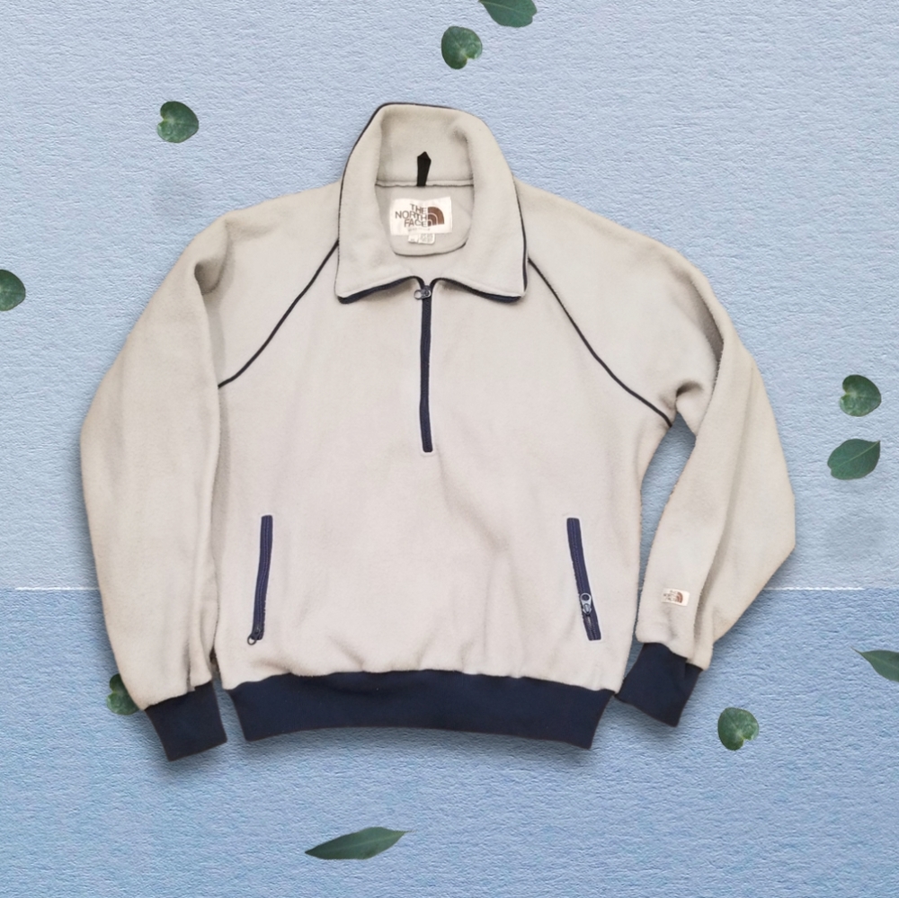 🍒3/$40🍒 Mens Vtg North Face Fleece Pullover Gray XL USA